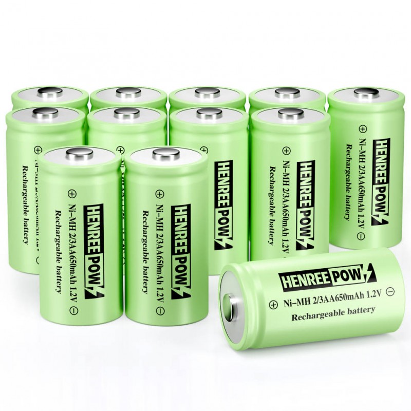 Henreepow Ni-MH 2/3 AA Rechargeable Batteries